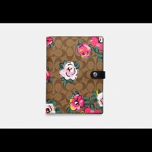 Coach Notebook- Neon Floral Print